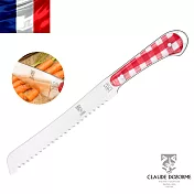 法國【Claude Dozorme】Vichy紅方格織布系列-麵包刀