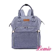 【Lemio】多收納戶外防潑水時尚媽咪包(魅力紫)