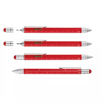 [TROIKA] 多功能工具筆(多色可選)紅色