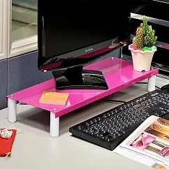【H&R安室家】省空間桌上鍵盤架/螢幕架─OA127粉