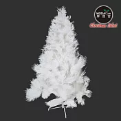【摩達客】台灣製5尺/5呎(150cm)特級白色松針葉聖誕樹裸樹 (不含飾品)(不含燈
