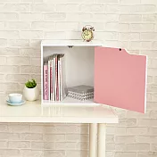 【H&R安室家】現代風單門收納櫃/置物櫃(單格)-BCF30粉色