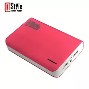 QStyle Rome10400雙輸出行動電源粉紅色