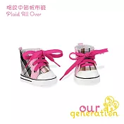 【our generation】格紋中筒帆布鞋(娃娃配件)