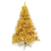 【摩達客】台灣製4尺/4呎(120cm)特級金色松針葉聖誕樹裸樹 (不含飾品)(不含燈)