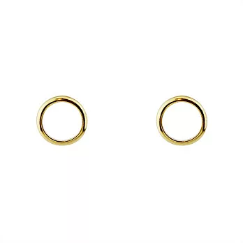Snatch 空心圓金耳環 / Gold Circle Earrings