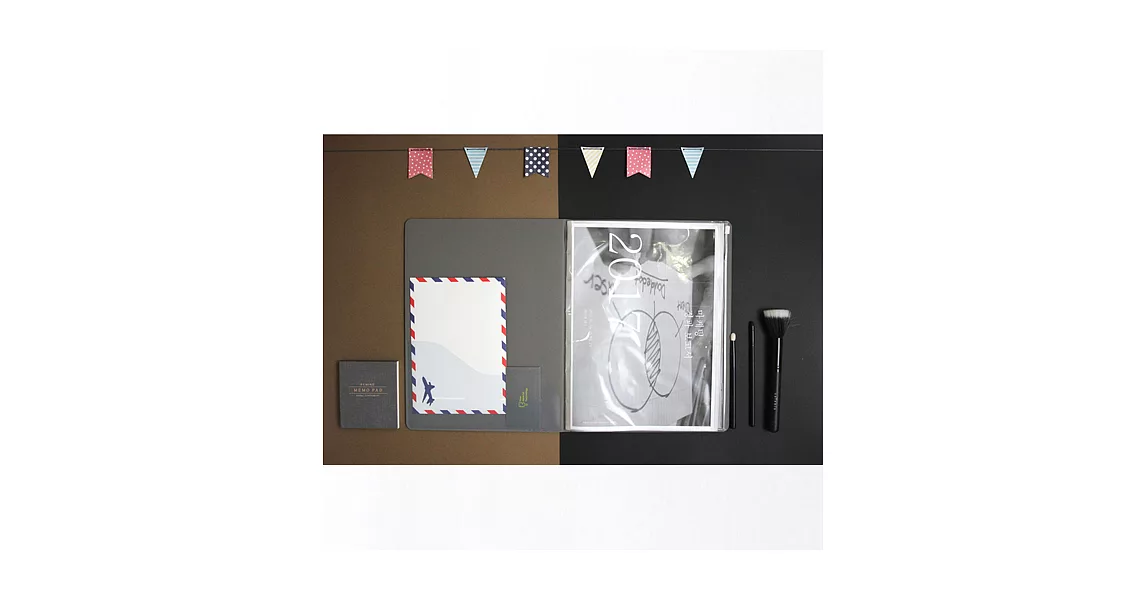 【FENICE】系列多功能文書資料夾20頁(灰)