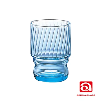 日本ADERIA 強化水杯 235ml-藍(3入)