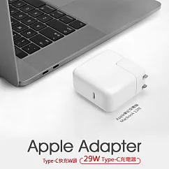 Apple 29W Type─C快充頭 USB─PD電源轉接器 旅充 Macbook (裸裝)