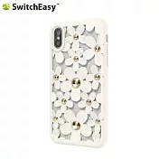SwitchEasy Fleur iPhone X 3D花朵防摔保護殼-米白色