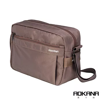 AOKANA 俐落輕巧Layers系列 可插掛拉桿設計 背包多隔層設計(咖啡)02-035