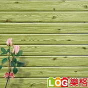 LOG樂格 3D立體木紋防撞美飾牆貼 -秋香綠 X5入(防撞壁貼/壁紙/防撞墊)