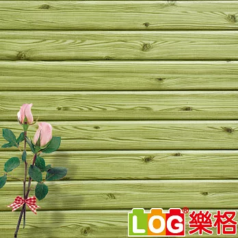 LOG樂格 3D立體木紋防撞美飾牆貼 -秋香綠 X5入(防撞壁貼/壁紙/防撞墊)
