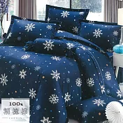 【幸福晨光】台灣製100%精梳棉雙人六件式床罩組- 初冬之雪