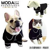 【摩達客寵物系列】歐洲法式優雅小貓小狗睡衣兩腳衣寵物衣狗衣S