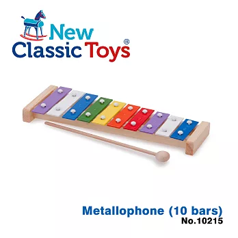 【荷蘭New Classic Toys】幼兒10音彩虹敲敲鐵琴 - 10215