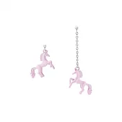 Snatch 夢幻飛馬手作耳環 - 粉紅馬 / Snatch Dream Horse Handmade Earrings - Pink Horse