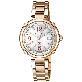 CITIZEN xC 微甜蜜糖時尚電波腕錶-EC1047-57A
