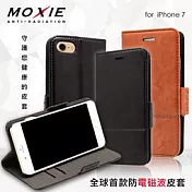 Moxie X-Shell iPhone 7(4.7吋) 防電磁波 復古系列手機皮套 手機殼 / 巧克力黑巧克黑