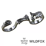 Wildfox Couture 美國品牌 Bold Rococo 洛可可戒指 銀灰色雙環戒