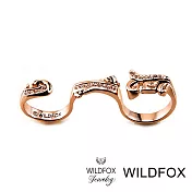 Wildfox Couture 美國品牌 Bold Rococo 洛可可戒指 玫瑰金雙環戒