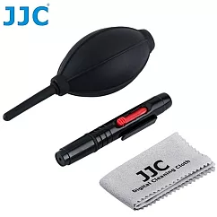 JJC保養清潔組CL─3(D)(含清潔氣吹球吹氣球+拭鏡筆清潔筆+拭鏡布擦拭布 各1，共三樣)適相機身鏡頭保護鏡濾鏡