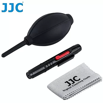 JJC保養清潔組CL-3(D)(含清潔氣吹球吹氣球+拭鏡筆清潔筆+拭鏡布擦拭布 各1,共三樣)適相機身鏡頭保護鏡濾鏡