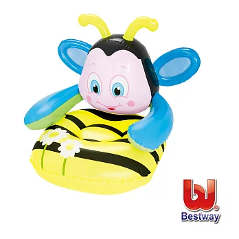 【Party World】Bestway。Q版蜜蜂31x35x31兒童充氣沙發、方便攜帶