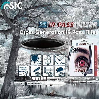 台灣製STC多層膜IR PASS紅外線濾鏡850T紅外光濾鏡紅外濾鏡(口徑82mm;超薄框;過濾波長850nm以下光線)IR濾鏡紅外線攝影紅外攝影IR850