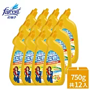 【潔霜】芳香浴廁清潔劑750g-檸檬樂園(12入/箱)~箱購