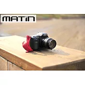 韓國品牌馬田Matin單眼相機手腕帶M-7371(酒紅色;底座有支架,可讓機身站立)