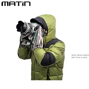 韓國製馬田Matin單眼單反相機罩防水相機雨衣M-7101迷彩附背帶環(可雙手操作;可收縮鏡頭口;操作透明窗口)防風罩防塵罩 適打鳥拍鳥