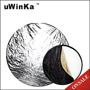 uWinka可折疊五合一5合1反光板打光板控光板柔光板減光板吸光板60cm,RE-S3(金色.銀色.白色.黑色,附收納袋)直徑60公分