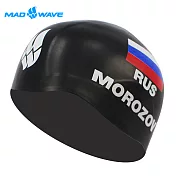 【邁俄威】俄羅斯MADWAVE MOROZOV R-CAP 成人矽膠泳帽_BLACK (L)