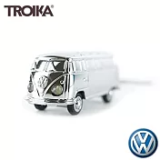 德國TROIKA福斯聯名Microbus麵包車鑰匙圈手電筒吊飾KR17-40/CH(車燈會亮;德國VW原廠Volkswagen授權)