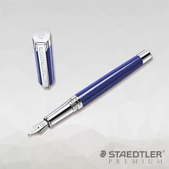 【STAEDTLER PREMIUM】MS-RESINA鋼筆-藍筆尖-F 筆尖-F 藍色