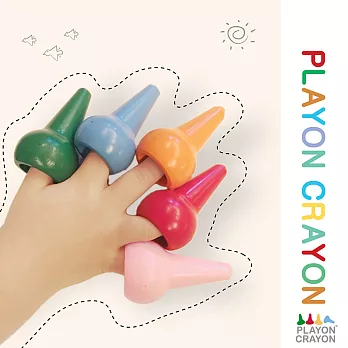 韓國 Playon Crayon 安全無毒兒童蠟筆12入 (2種款式)活力組