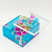 【思舫國際】牡丹紅蝴蝶盒 - 藍