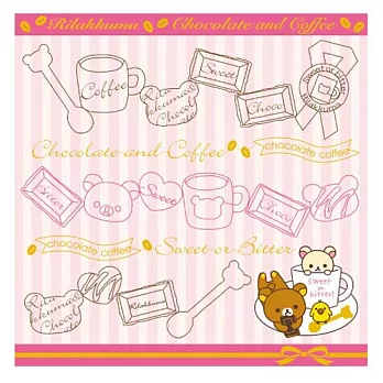 San-X 懶熊巧克力系列刺繡方巾