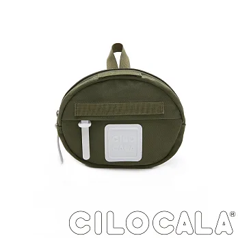 【CILOCALA】亮彩尼龍防潑水 MINI TAMAGO側背包(迷你)橄欖綠色
