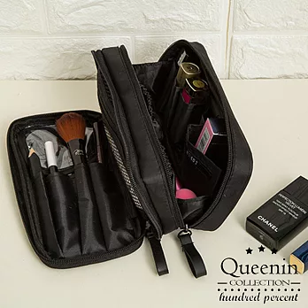 DF Queenin流行 - 魔術空間隨身攜帶化妝包-共2色全黑