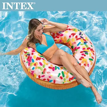 【INTEX】糖果DONUT游泳圈114cm 適用9歲+(56263)