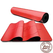 LOG YOGA 樂格 PU環保天然橡膠 專業款瑜珈墊 -大紅色 (厚度5mm)