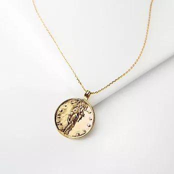 Wanderlust+Co 澳洲品牌 希臘月亮女神項鍊 金色錢幣項鍊 Selene