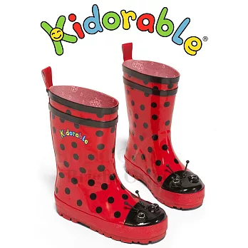 美國Kidorable 童趣雨鞋 瓢蟲款8 瓢蟲款