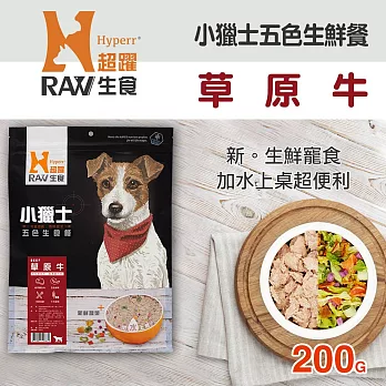 HyperrRAW超躍 小獵士五色生鮮餐 草原牛口味 200克
