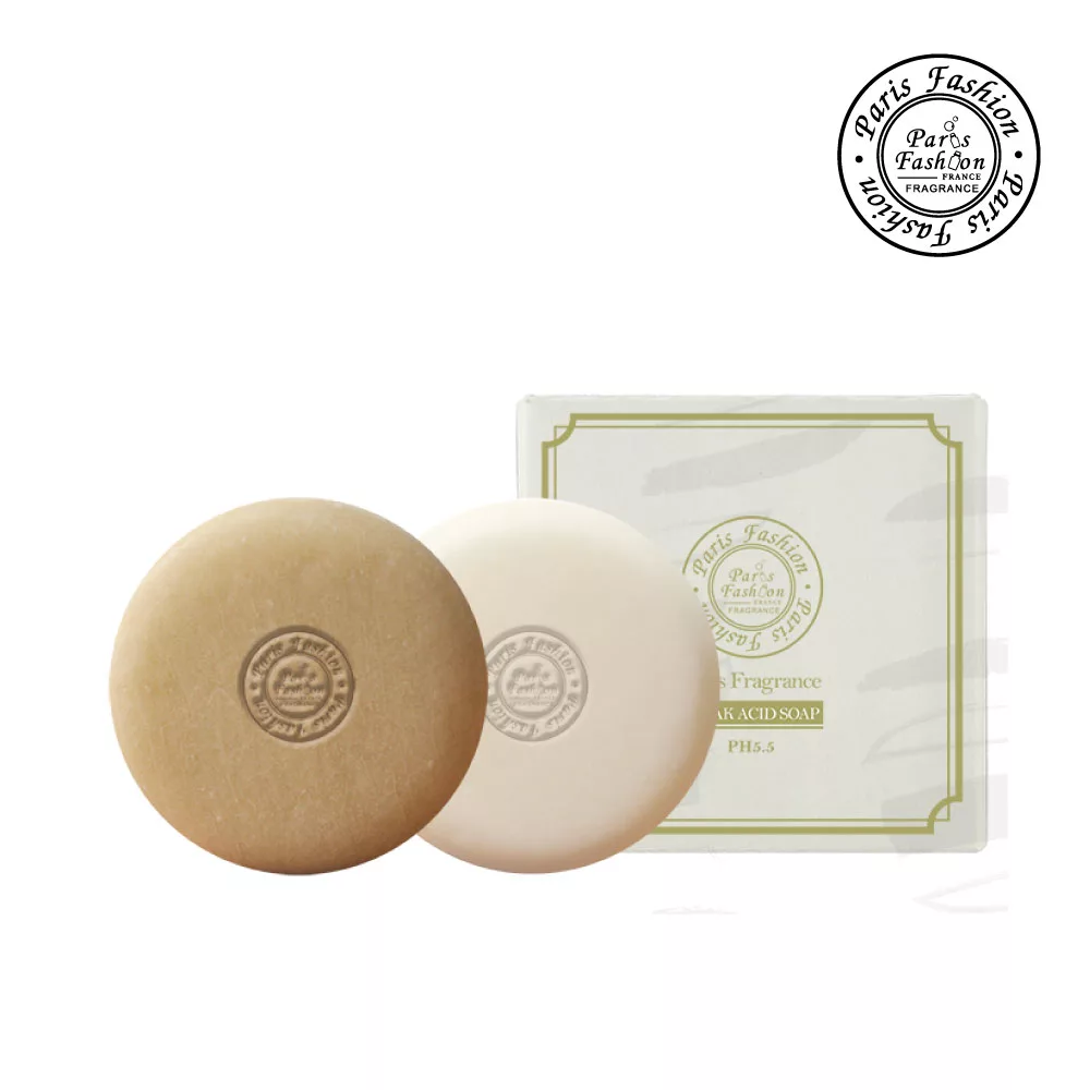巴黎香氛-精選弱酸舒敏呵護組(PH5.5嫩白美肌潔膚皂+PH5.5摩洛哥咖啡因洗髮皂)