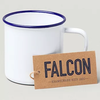 Falcon 獵鷹琺瑯 琺瑯馬克杯 水杯 350ml- 藍白