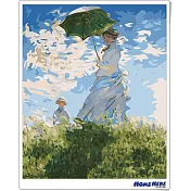 [HOMEHERE] DIY數字油畫/ 莫內 撐傘的女人