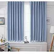 【巴芙洛】高精密素色遮光窗簾-260X165cm(5色可選)-天藍色